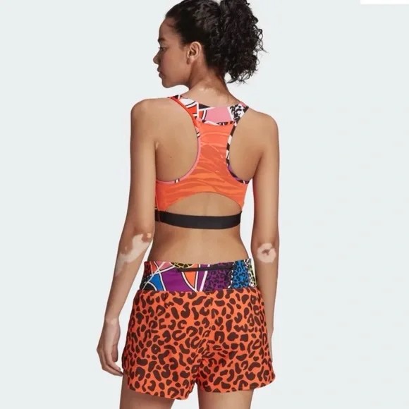 Adidas Women's Vibrant Patterned Sports Bra - Picture 3 of 10